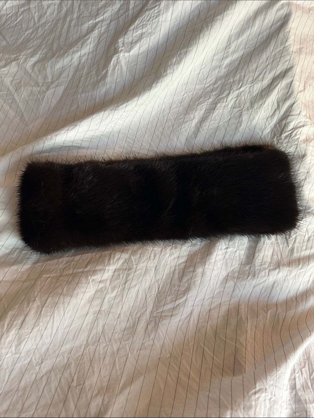 Genuine Mink Fur Collar Scarf Wrap Plush Luxury Stole